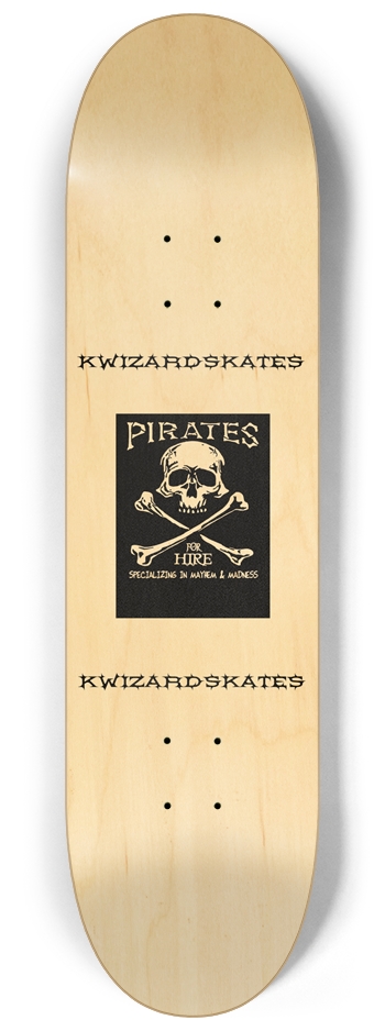 PRO PIRATES FOR HIRE 8-1/4 Skateboard Deck