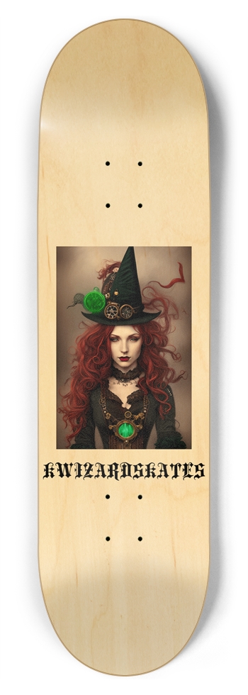NEW SCHOOL STEAMPUNK WITCH 8-3/4 Inch Skateboard
