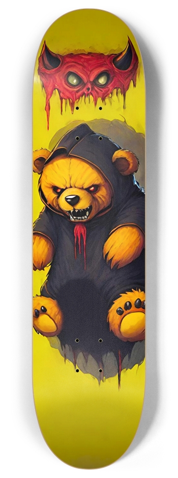 ABOMINATION DEVIL BEAR 01 8 Inch Skateboard Deck