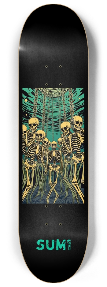 sum1sk8boards chained skeletons 8 1/4 board