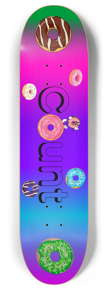 Count Doughnut 8 Inch Skateboard Deck