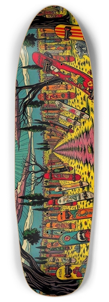 sum1sk8boards skateboard graveyard punk nose pool board  Punk Nose Pool Shape