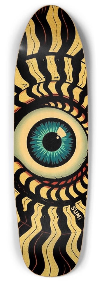 sum1sk8boards eyeball spiral punk nose pool board 