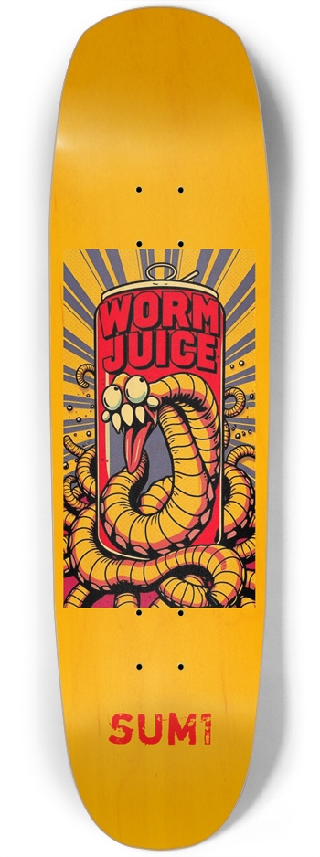 sum1sk8boards worm juice square nose board 