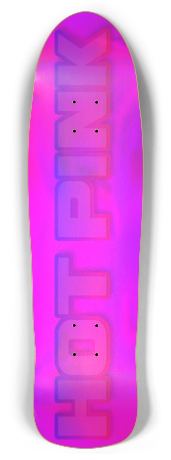 sum1sk8boards hot pink retro rocket shape board