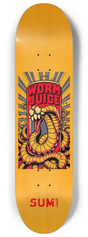 sum1sk8boards worm juice 8 1/4 board 8-1/4 Skateboard Deck