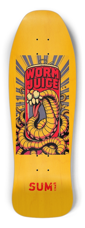 sum1sk8boards worm juice shredder shape board 