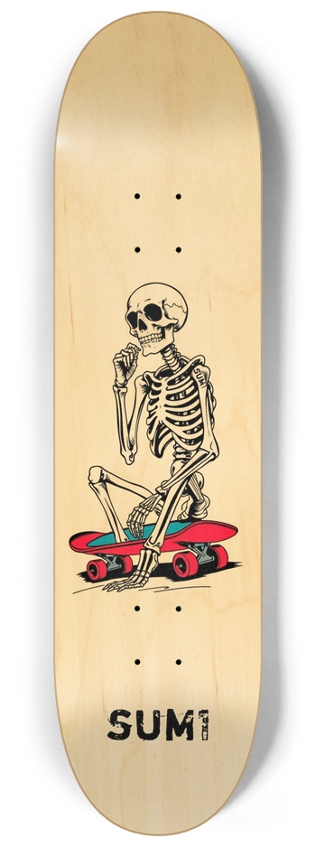 sum1sk8boards thinking skeleton natural 8 1/4 board 
