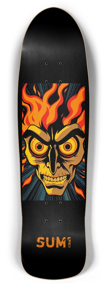 sum1sk8boards furious retro rocket shape board 