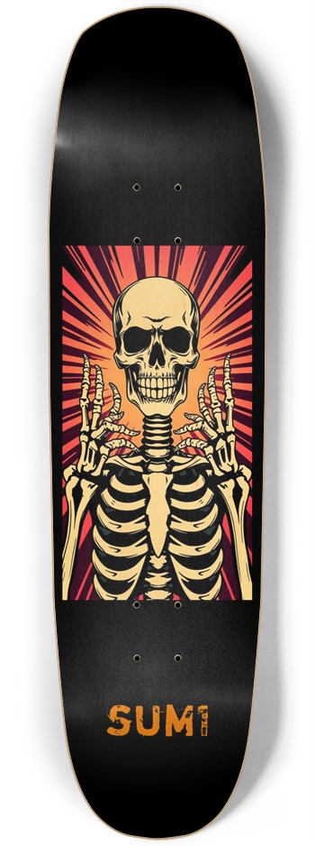 sum1sk8boards what skeleton square nose board 