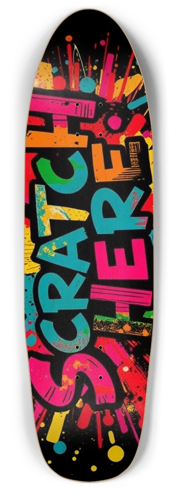 sum1sk8boards scratch here punk nose pool board 