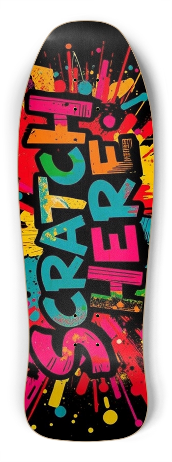 sum1sk8boards scratch here shredder shape board 