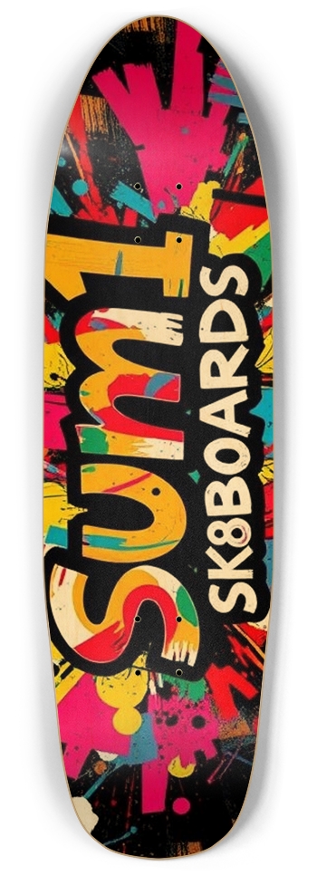 sum1sk8boards logo punk nose pool board 
