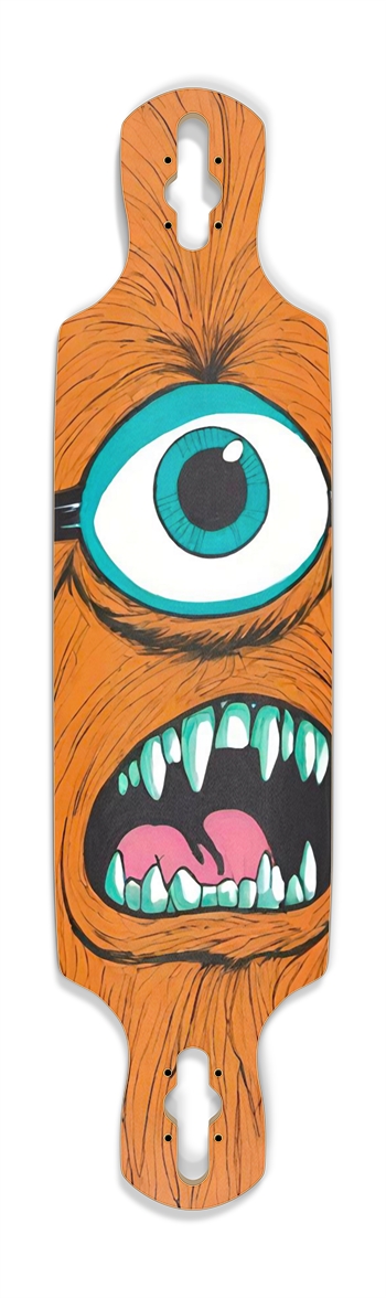 ABOMINATION X REBEL SCUM WOOKIE DECK 01 Drop Through Longboard