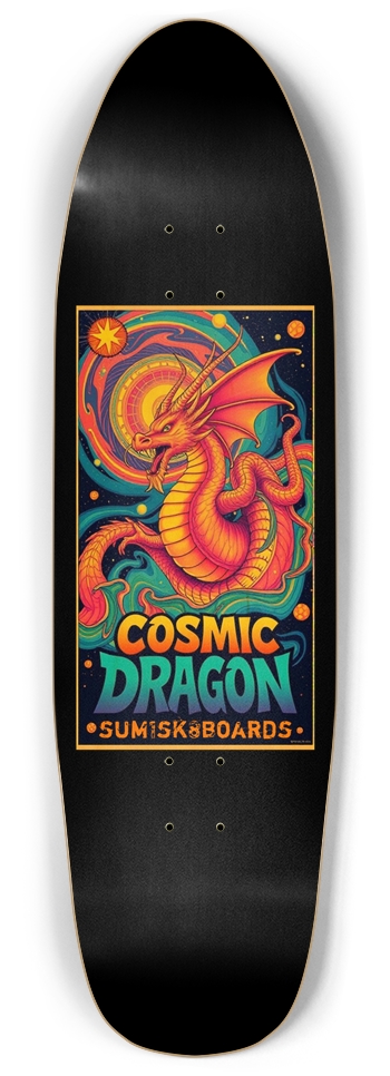 sum1sk8boards cosmic dragon punk nose pool board 