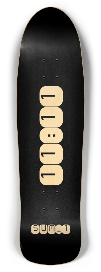 sum1sk8boards 11:11 retro rocket shape board 