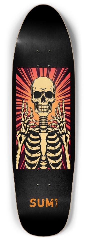 sum1sk8boards what skeleton punk nose pool board 