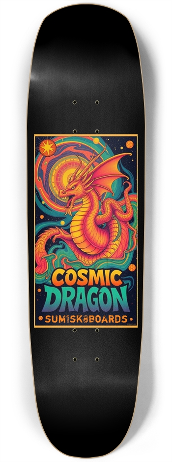 sum1sk8boards cosmic dragon square nose board 