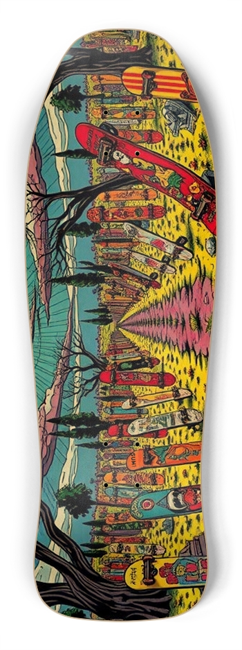 sum1sk8boards skateboard graveyard shredder shape board 
