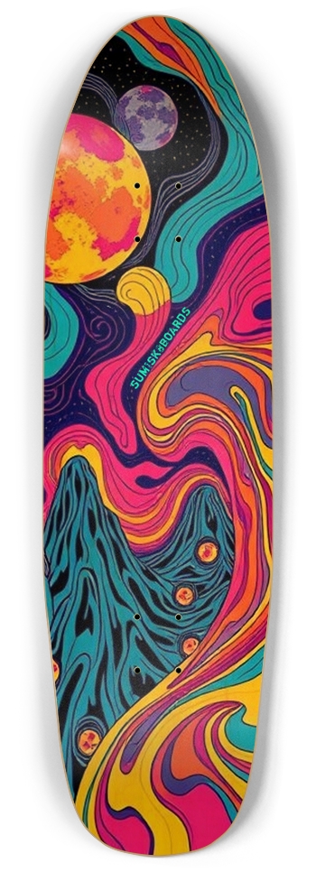 sum1sk8boards cosmic galaxy punk nose pool board 
