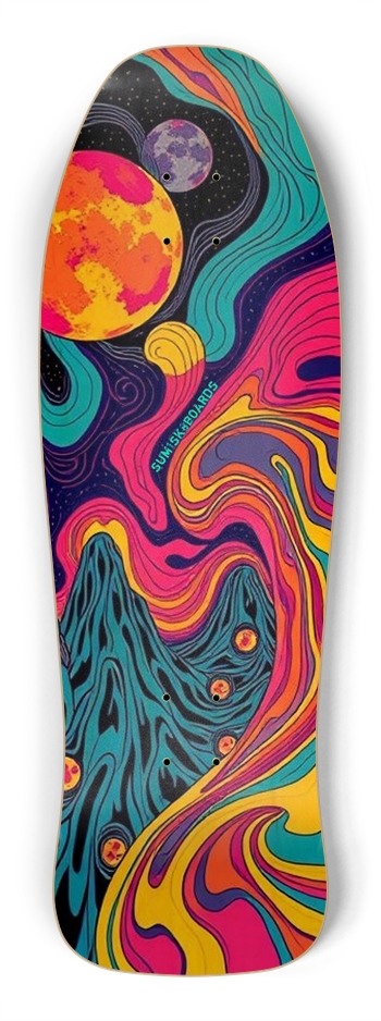 sum1sk8boards cosmic galaxy shredder shape board Shredder Shape