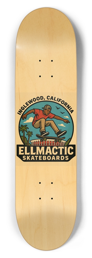 The city 8-1/2 Skateboard Deck