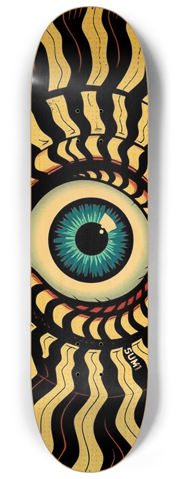sum1sk8boards eyeball spiral 8 1/4 board 8-1/4 Skateboard Deck