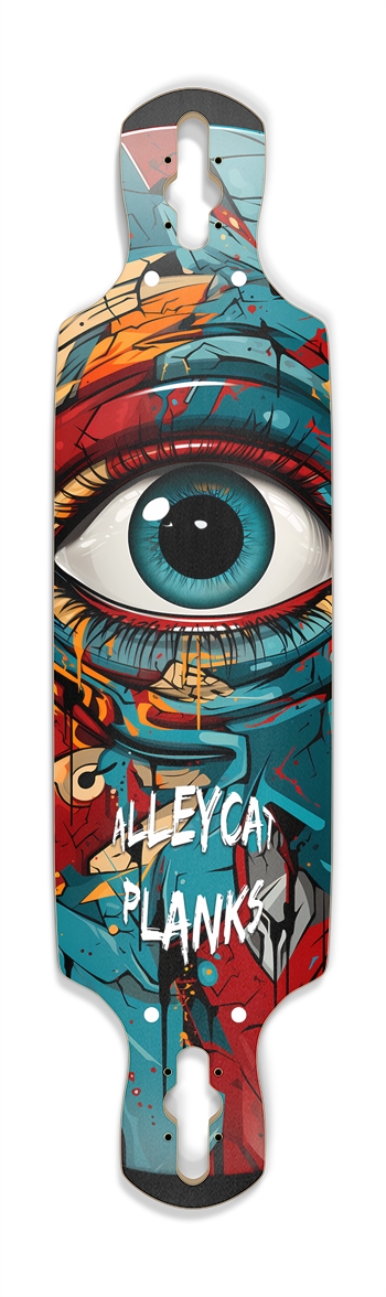 Big Eye Skateboard Drop Through Longboard