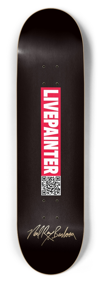 Custom Livepainter Logo Skateboard 8-1/2 Skateboard Deck