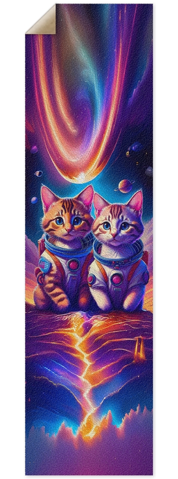 Kittens in SpaceCustom Griptape 9 x 33 Inch Griptape