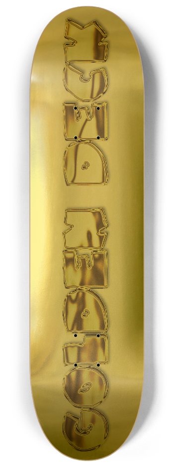 sum1sk8boards gold 8 1/4 board 8-1/4 Skateboard Deck