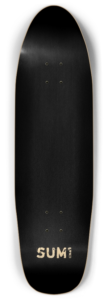 sum1sk8boards blank natural black stained punk nose pool board 