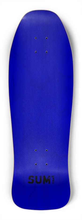 sum1sk8boards blank natural blue stained shredder shape board 
