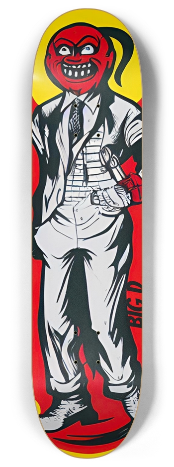 Big D Devil Deck 022 8 Inch Skateboard Deck
