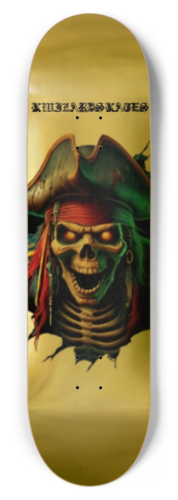 NEW SCHOOL PIRATES GOLD 8-3/4 Inch Skateboard
