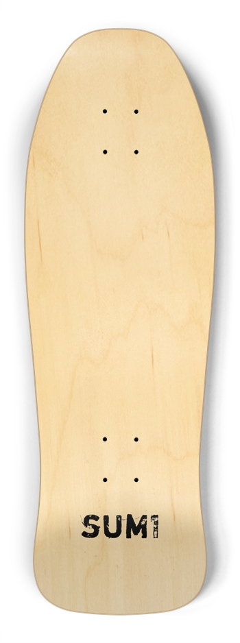 sum1sk8boards blank natural shredder shape board 