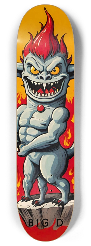 Big D Devil Deck 028 8 Inch Skateboard Deck
