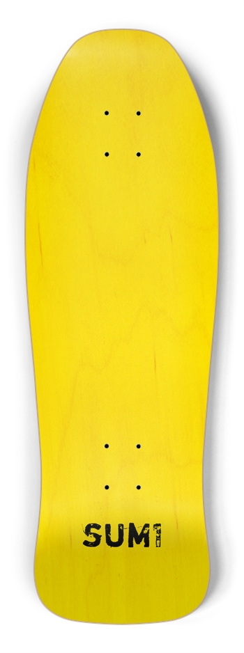sum1sk8boards blank natural yellow stained shredder shape board 