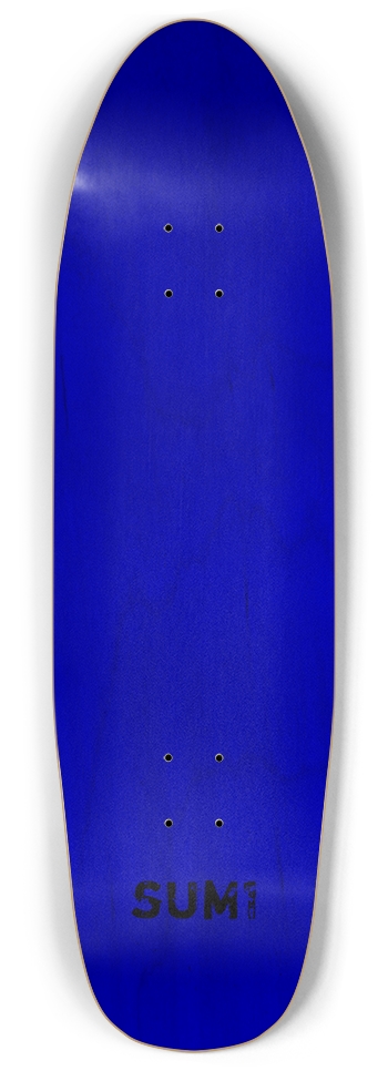 sum1sk8boards blank natural blue stained punk nose pool board 