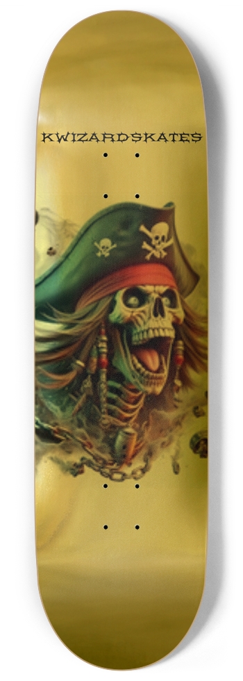 NEW SCHOOL PIRATES GOLD 9 Inch Skateboard
