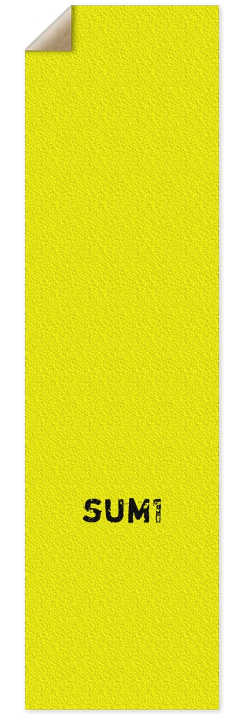sum1sk8boards logo yellow griptape  10 x 36  