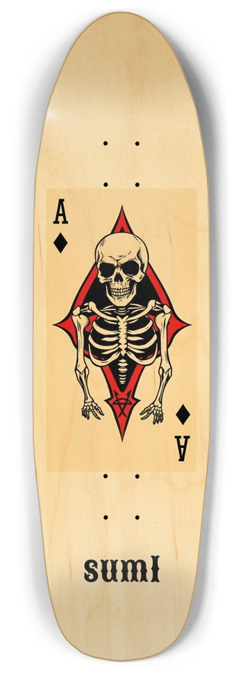sum1sk8boards natural anarchy ace punk nose pool board 