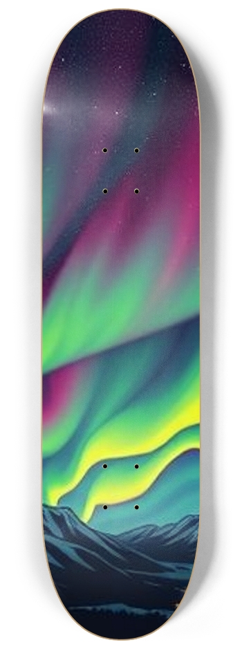 sum1sk8boards glow in the dark northern lights 3 board wall series display  #1