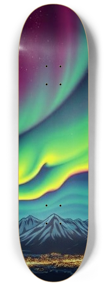 sum1sk8boards glow in the dark northern lights 3 board wall series display  #2
