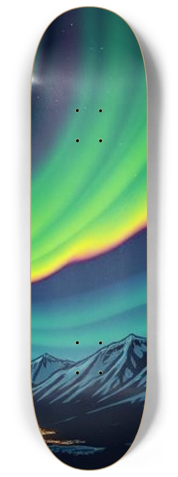 sum1sk8boards glow in the dark northern lights 3 board wall series display  #3