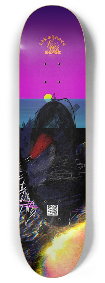 'BLK SWAN RISING' POPSICLE STICK