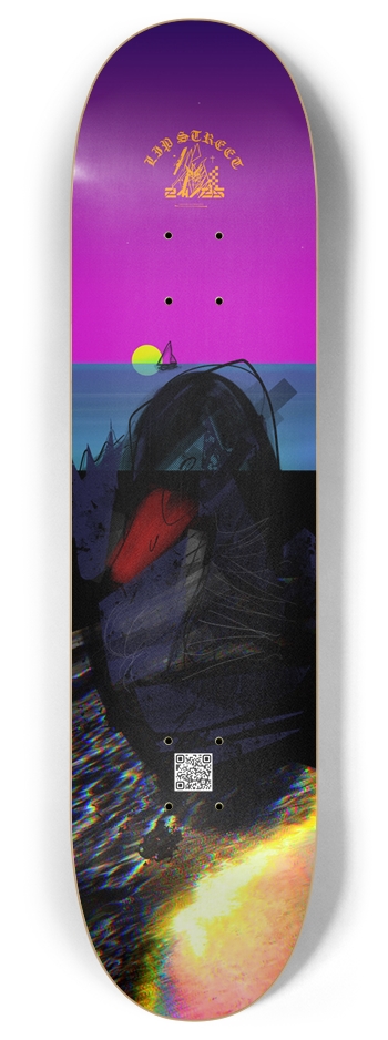 'BLK SWAN RISING' POPSICLE STICK