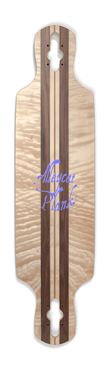 Wood Surf Deck 2 Skateboard Drop Through Longboard