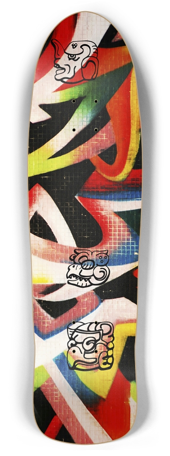 Heraldic Retro Skateboard Retro Rocket