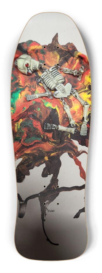 sum1sk8boards skeleton shredder shape board 